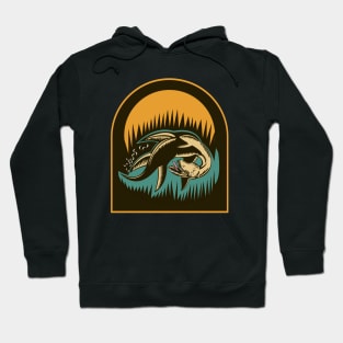 Retro Loch Ness Monster Hoodie